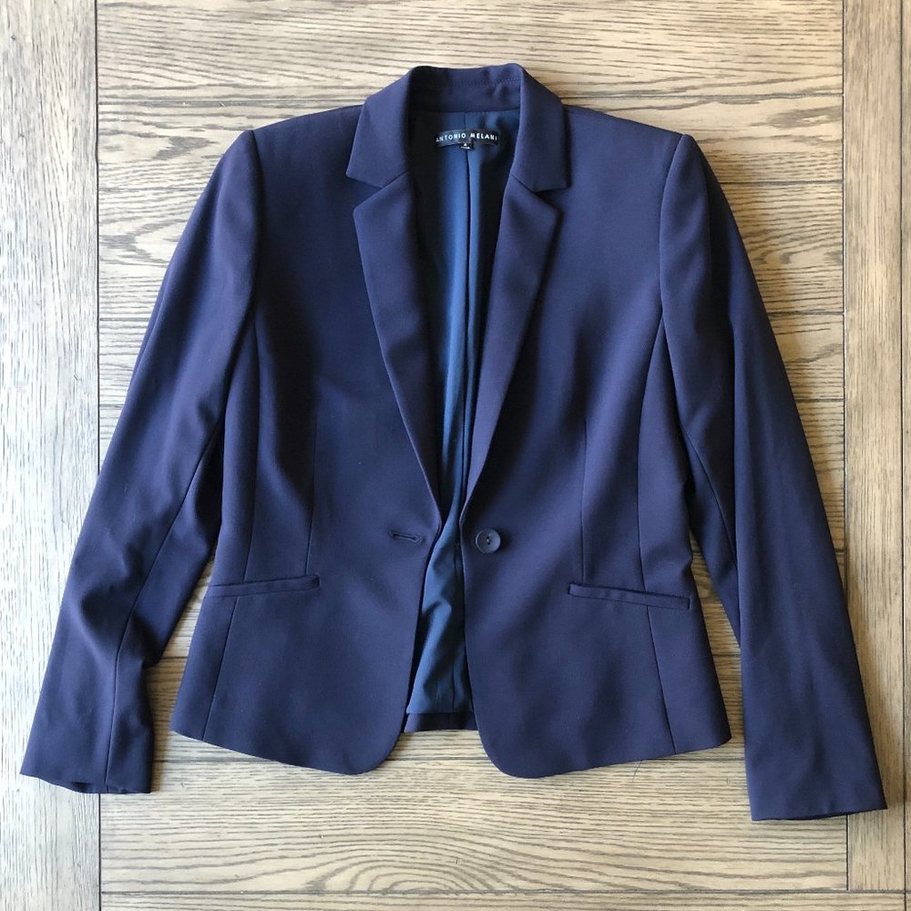 Antonio Melani | Women's Single Button Blazer - Navy
